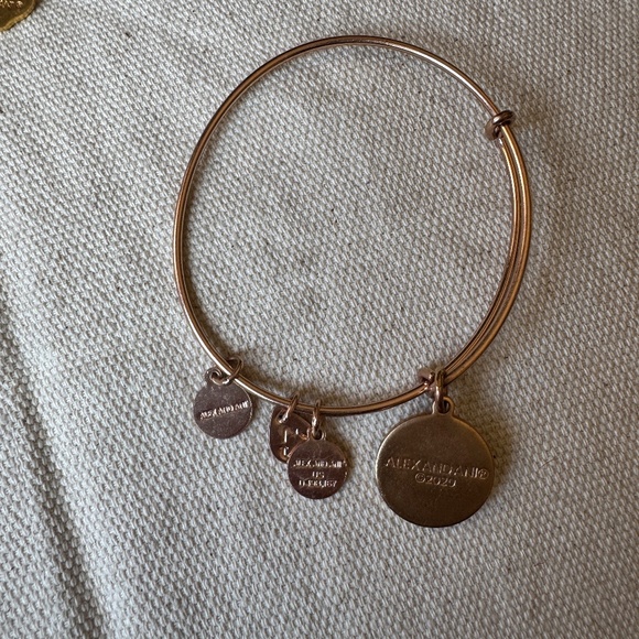 3 Christmas Holiday Alex & Ani stackable metal adjustible size charm bracelets - Picture 13 of 13